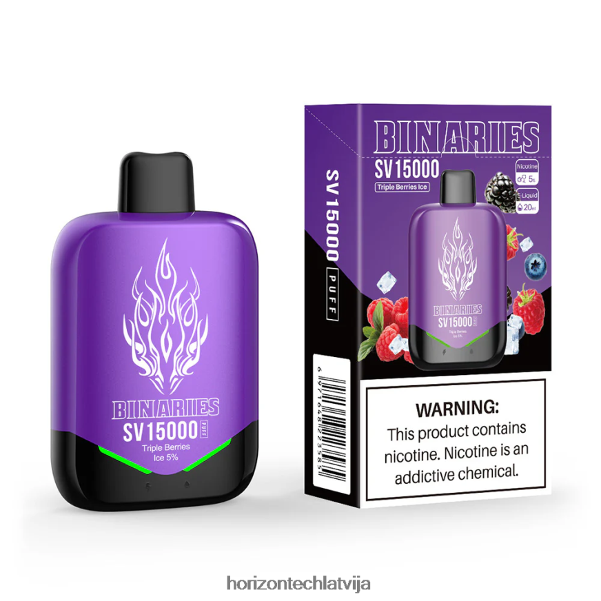 HorizonTech Vape Latvija - HorizonTech Binaries Cabin vienreizējās lietošanas sv trīskāršu ogu ledus BV24P894