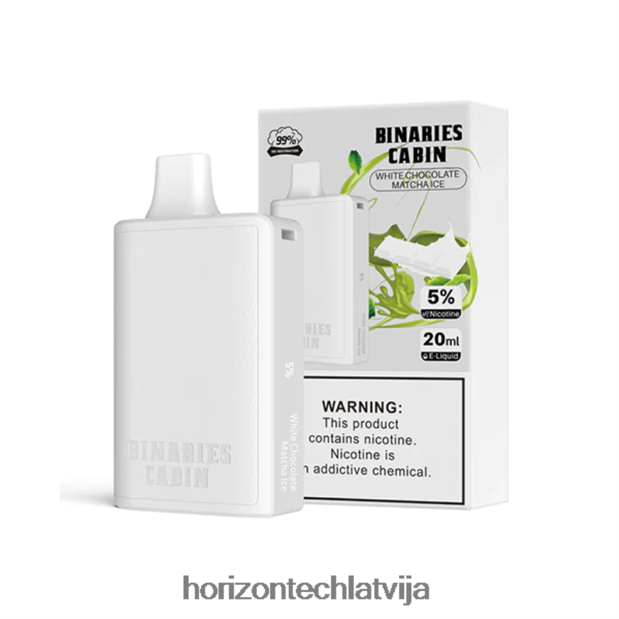 baltās šokolādes matcha ledus